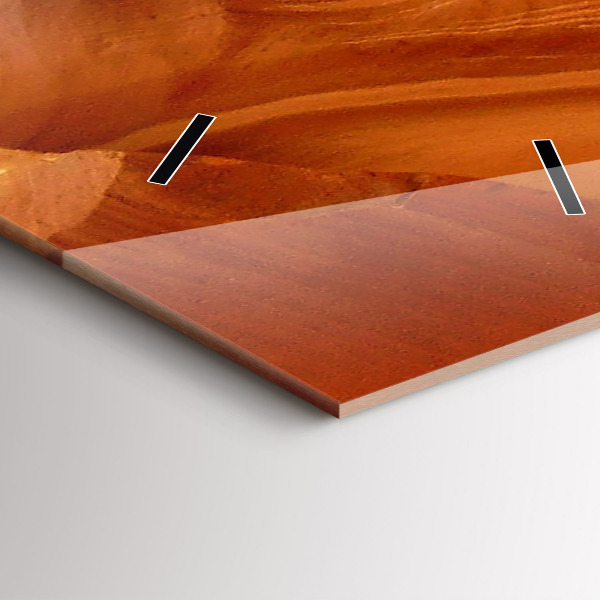 Modern vertical wall clock Desert Canyon