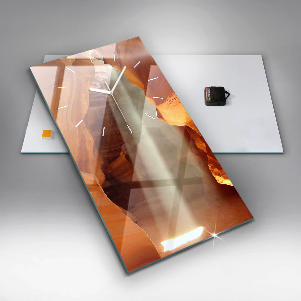 Modern vertical wall clock Desert Canyon