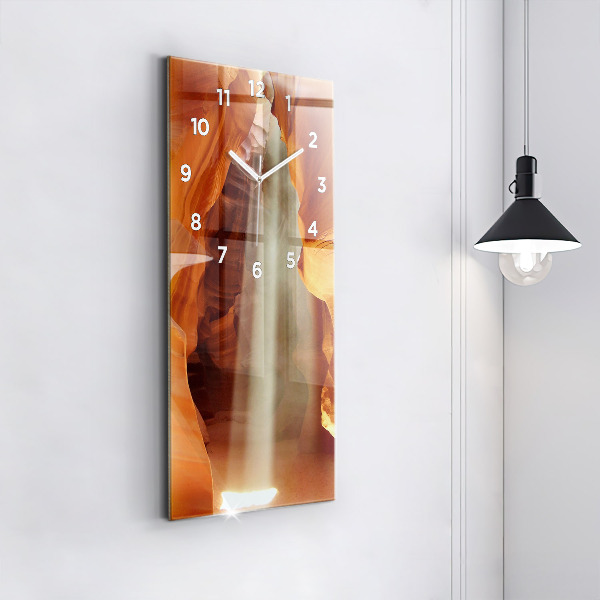 Modern vertical wall clock Desert Canyon