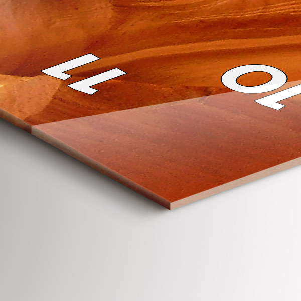 Modern vertical wall clock Desert Canyon