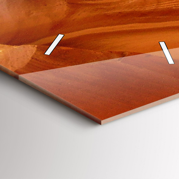 Modern vertical wall clock Desert Canyon