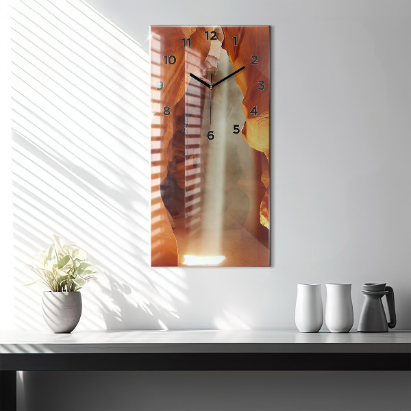 Modern vertical wall clock Desert Canyon