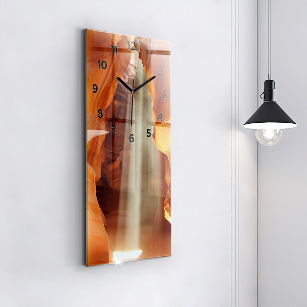 Modern vertical wall clock Desert Canyon