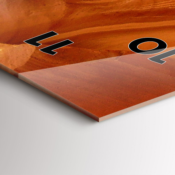 Modern vertical wall clock Desert Canyon