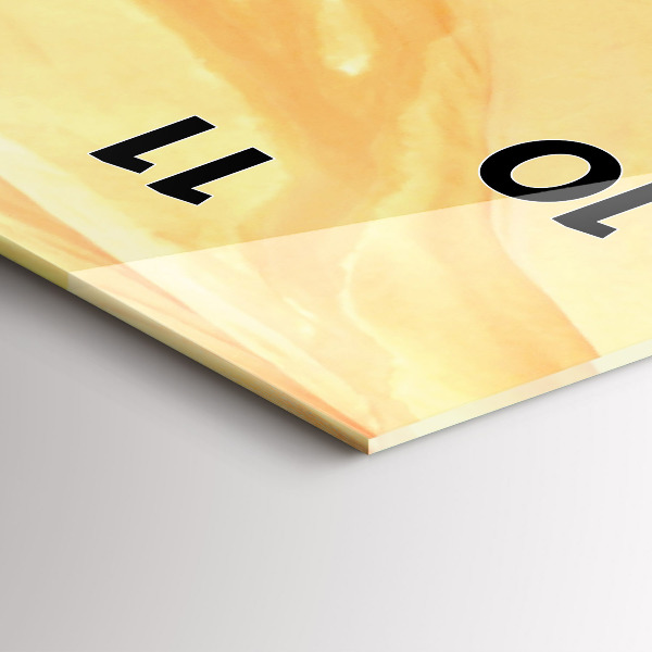 Modern vertical wall clock Antelope Canyon