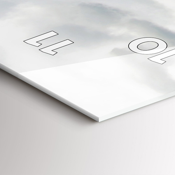 Modern vertical wall clock The Sea in Hawaii