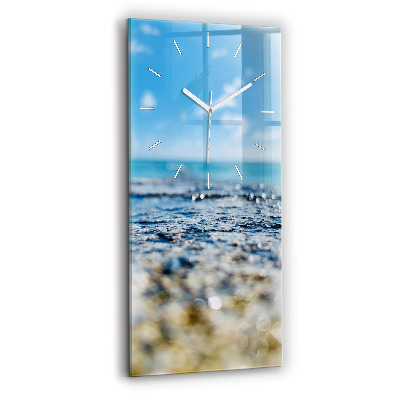 Modern vertical wall clock Water photography