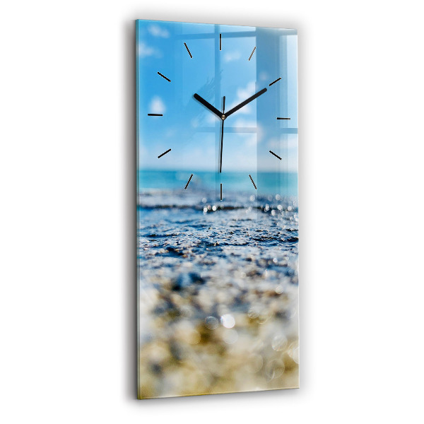 Modern vertical wall clock Water photography