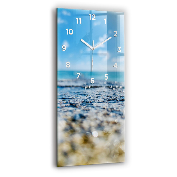 Modern vertical wall clock Water photography