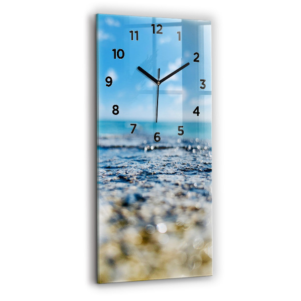 Modern vertical wall clock Water photography