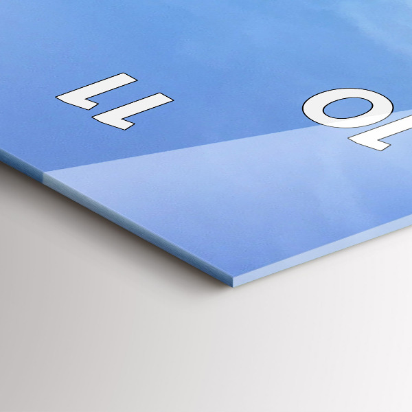 Modern vertical wall clock Sea view