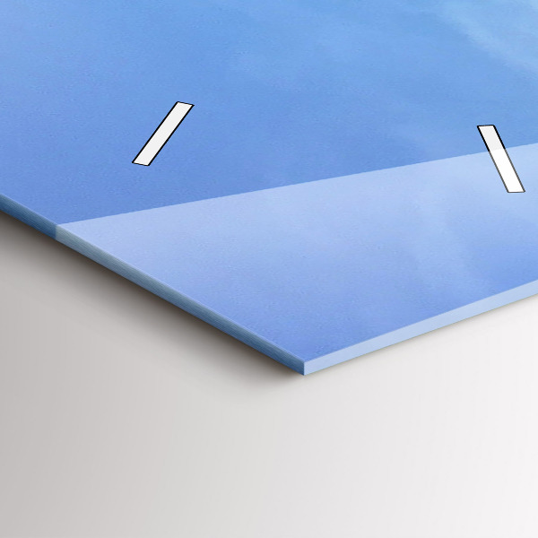 Modern vertical wall clock Sea view