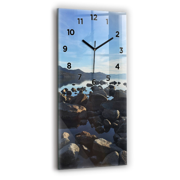 Modern vertical wall clock Sea view