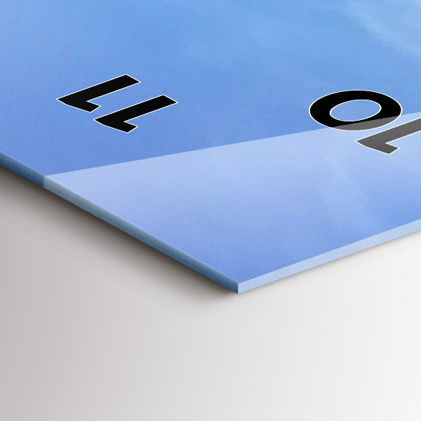 Modern vertical wall clock Sea view