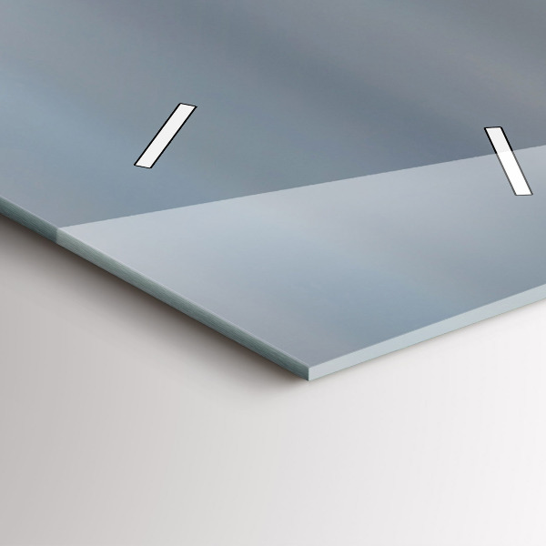 Modern vertical wall clock USA flag flying