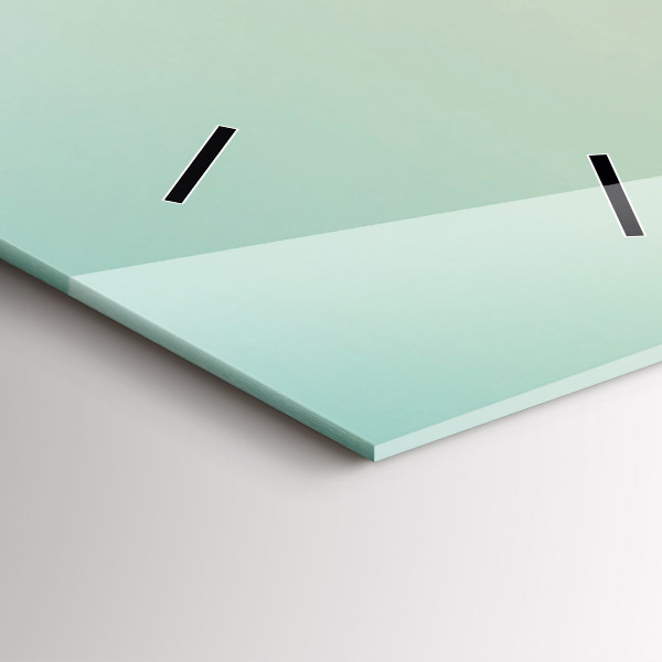 Modern vertical wall clock Palm trees in Malibu