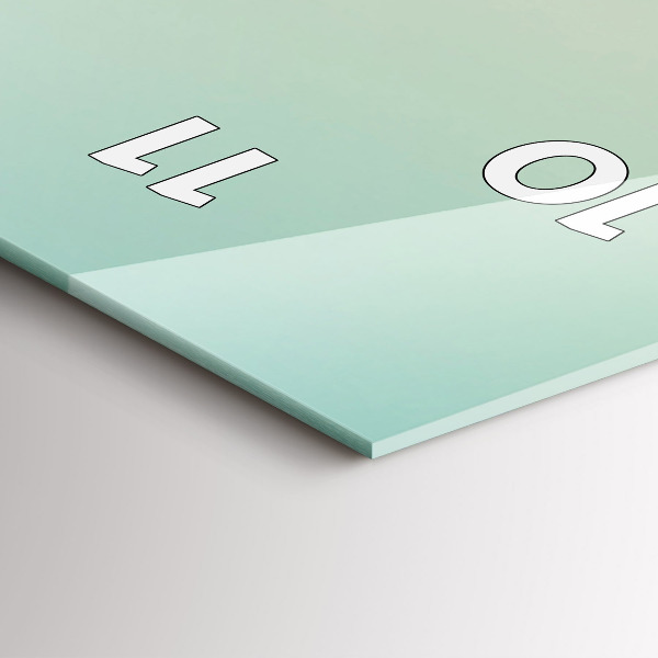 Modern vertical wall clock Palm trees in Malibu