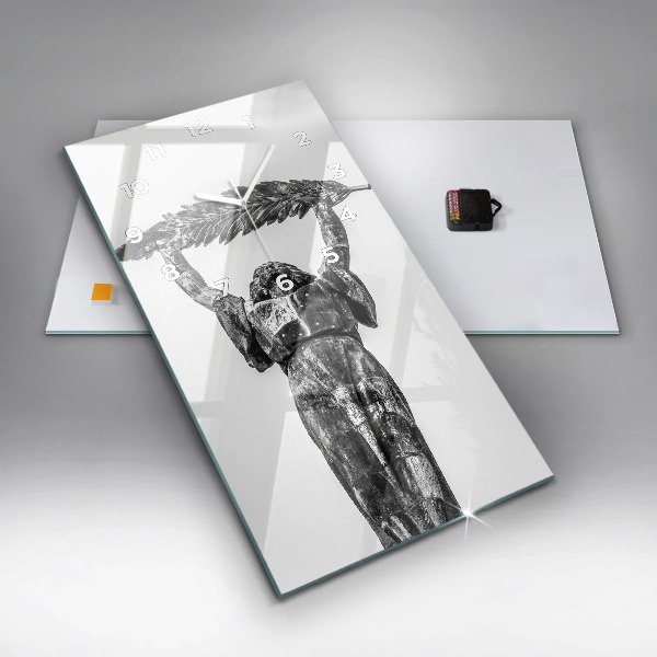 Modern vertical wall clock Statue of Liberty in Budapest