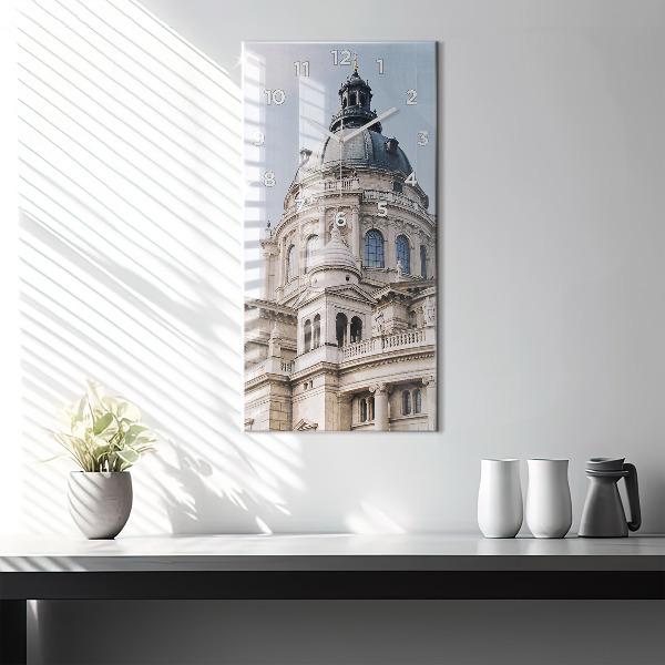 Modern vertical wall clock St. Stephen's Basilica