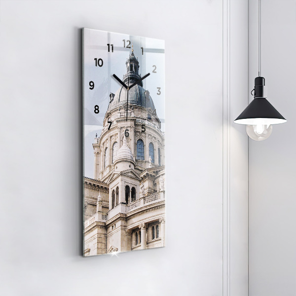 Modern vertical wall clock St. Stephen's Basilica