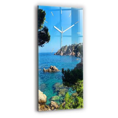 Modern vertical wall clock Costa Brava