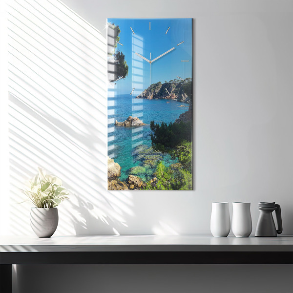 Modern vertical wall clock Costa Brava