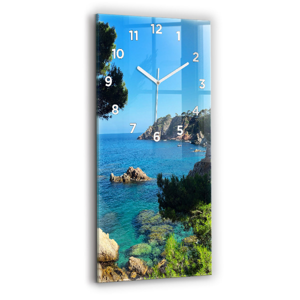 Modern vertical wall clock Costa Brava