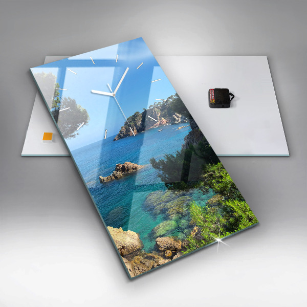 Modern vertical wall clock Costa Brava