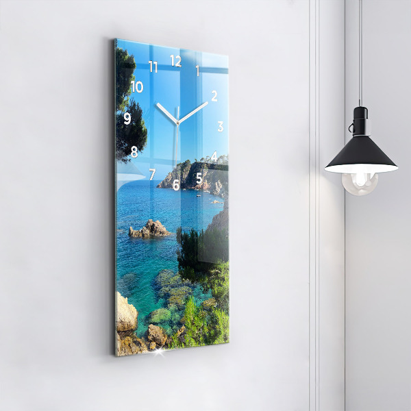 Modern vertical wall clock Costa Brava