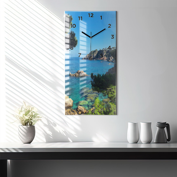 Modern vertical wall clock Costa Brava