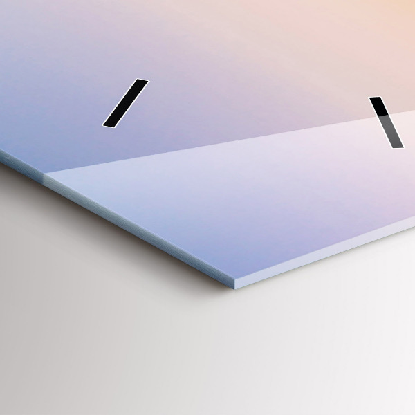 Modern vertical wall clock Sea landscape