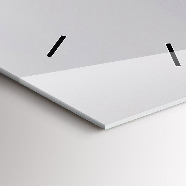 Modern vertical wall clock View of the Mediterranean Sea