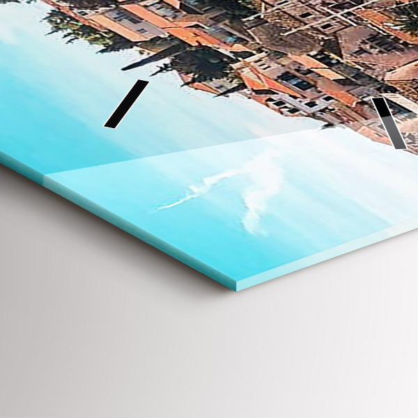 Modern vertical wall clock Boats in Croatia