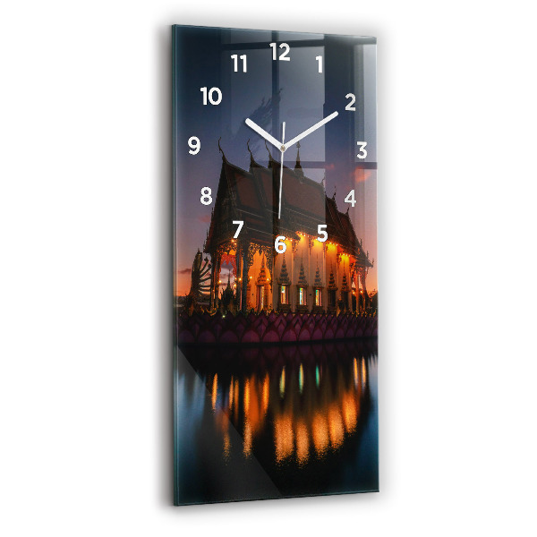 Modern vertical wall clock Temple in Bangkok