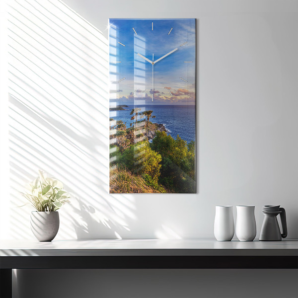 Modern vertical wall clock Phuket in Thailand
