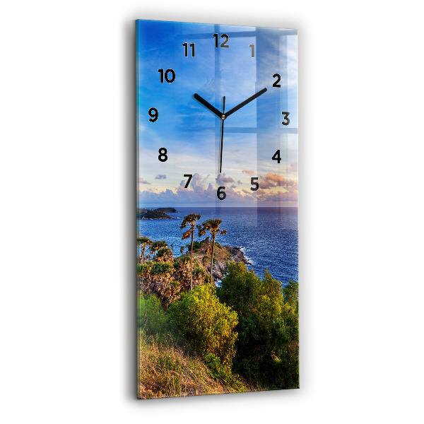 Modern vertical wall clock Phuket in Thailand