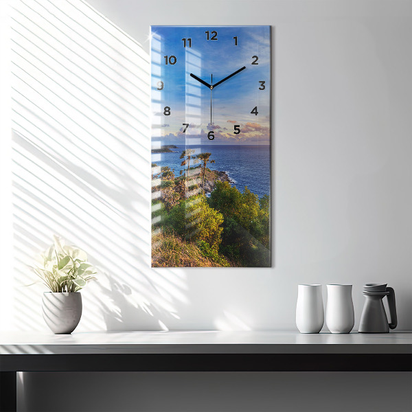 Modern vertical wall clock Phuket in Thailand