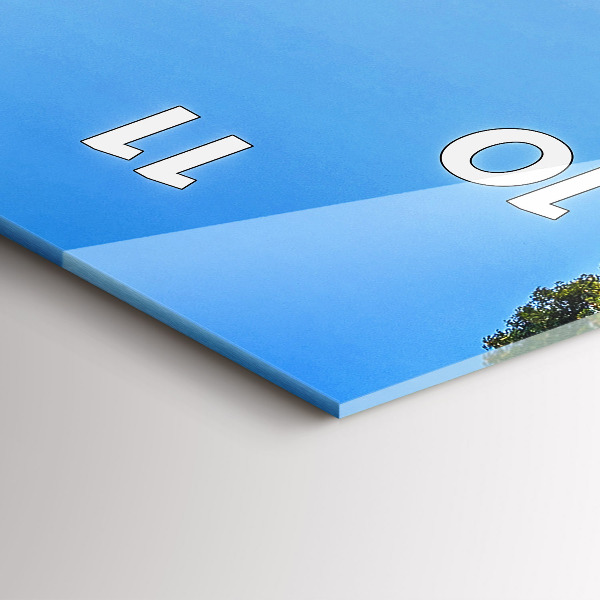 Modern vertical wall clock Surat Thani Park Thailand