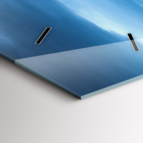 Modern vertical wall clock Gullfoss Waterfall in Iceland