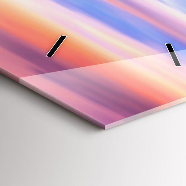 Modern vertical wall clock Godafoss Waterfall Iceland