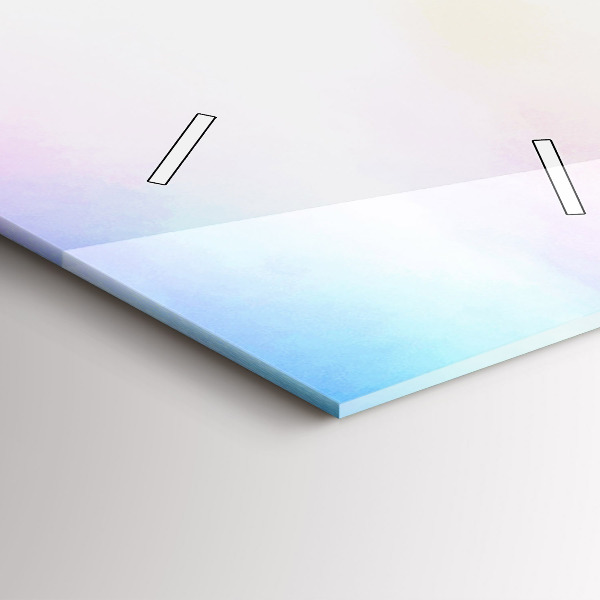 Modern vertical wall clock Waterfall in Iceland