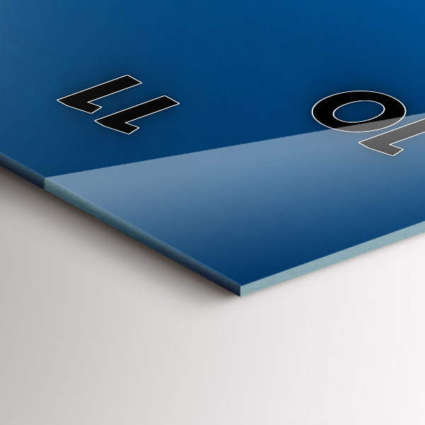 Modern vertical wall clock Marina in Marseille France
