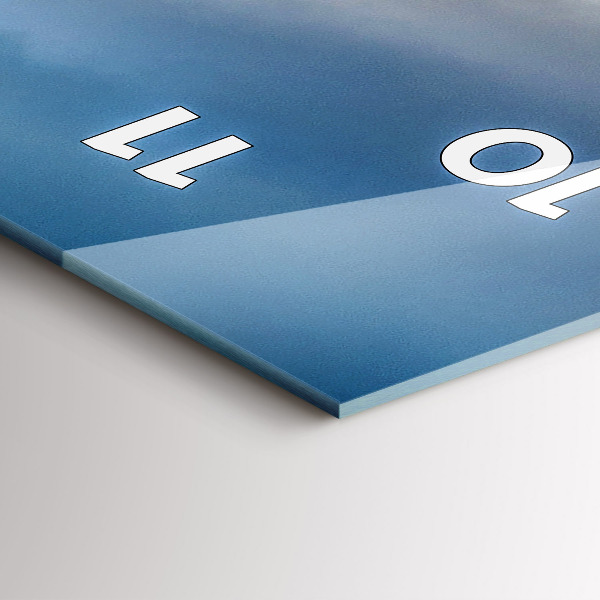 Modern vertical wall clock Lake Jokulsarlon Iceland