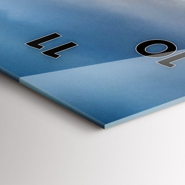 Modern vertical wall clock Lake Jokulsarlon Iceland