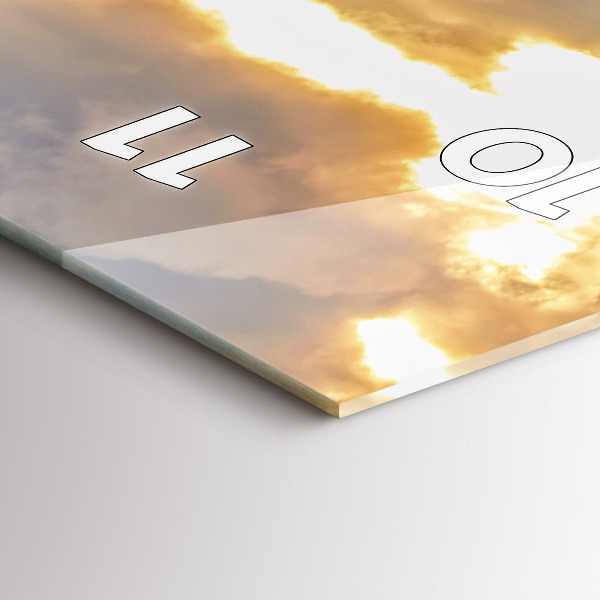 Modern vertical wall clock Landscape with forests