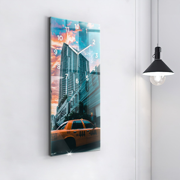 Modern vertical wall clock Miami, Florida
