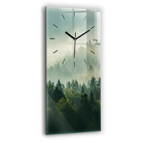 Modern vertical wall clock Sunrise Beskids