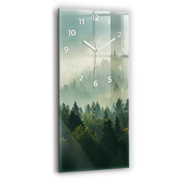 Modern vertical wall clock Sunrise Beskids