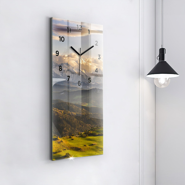 Modern vertical wall clock Pieniny – Wysoki Wierch