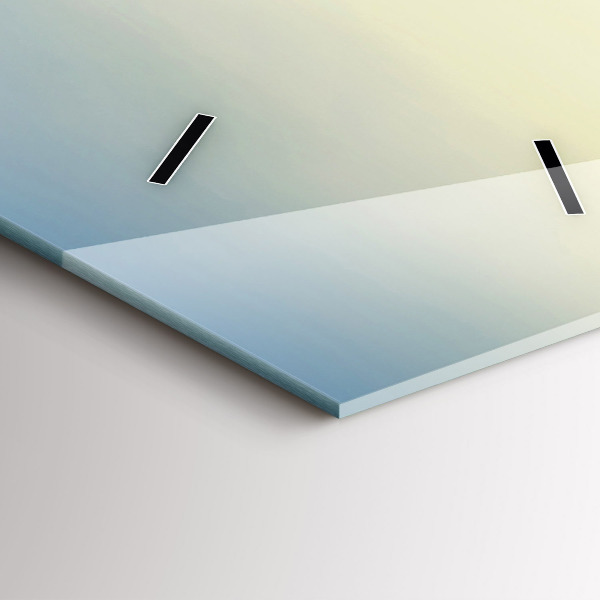 Modern vertical wall clock Sunset over the mountains
